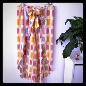 Lilka (Anthropologie) flowing wrap beach pants